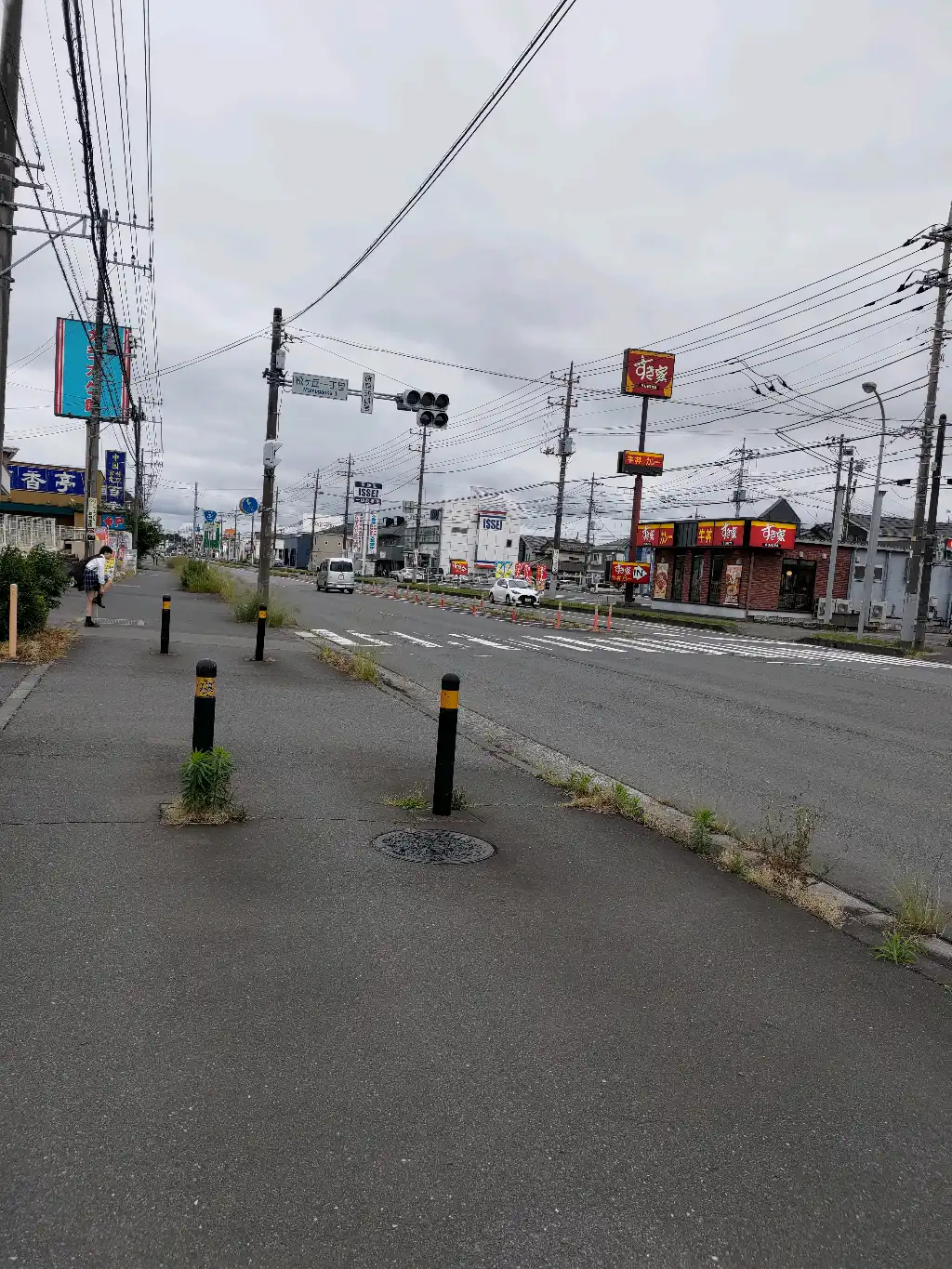 道路のひび割れ