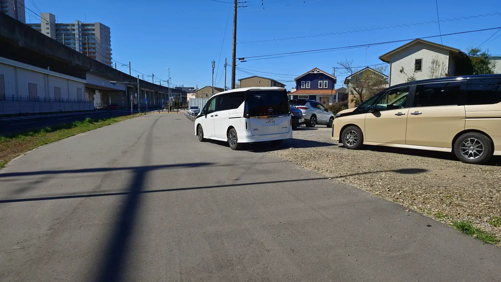 そろばん教室の駐車場
